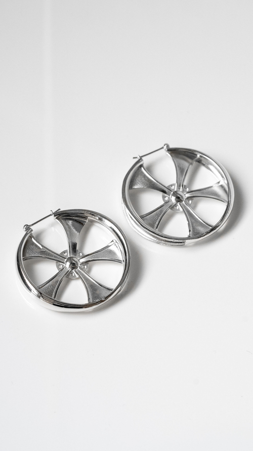Rim Hoop Earrings - Medium
